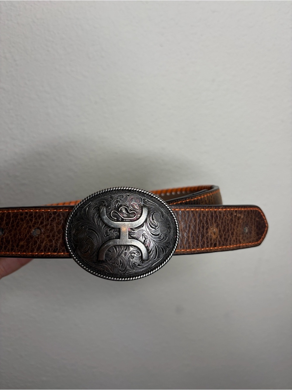 Hooey | Kid’s Western Whipstitch Leather Belt